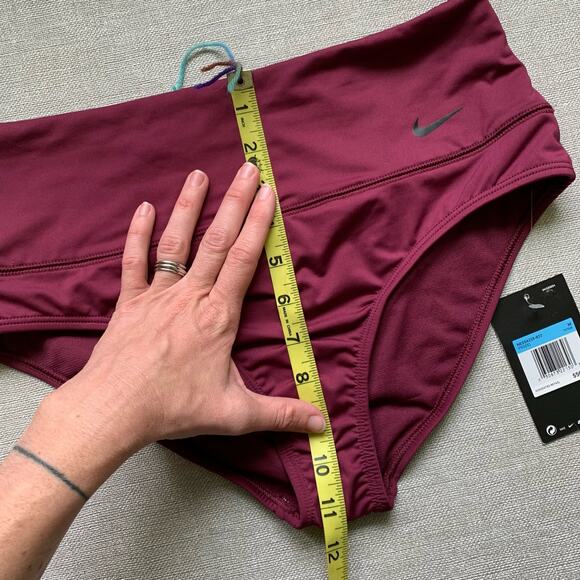 NIKE Swim Set New with tags Burgundy Red Workout Small Medium Sport Mismatch - Picture 12 of 14